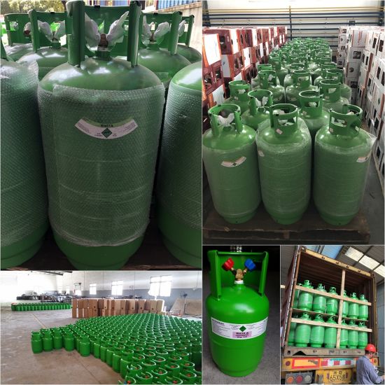 Cylindre rechargeable de 12 kg R134a Gas réfrigérant pour le marché européen