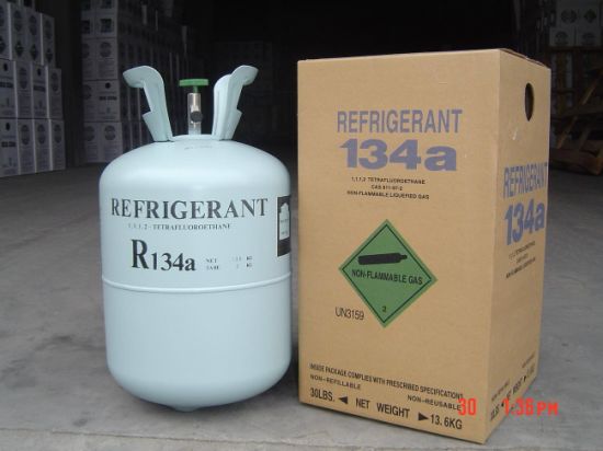 Fréon R134A de haute pureté dans un cylindre jetable de 13,6 kg