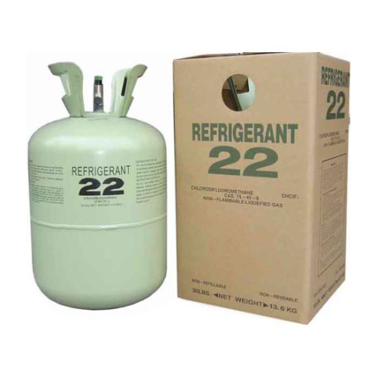 Cylindre de 13,6 kg de gaz réfrigérant R22, 99,99 % de gaz fréon R22