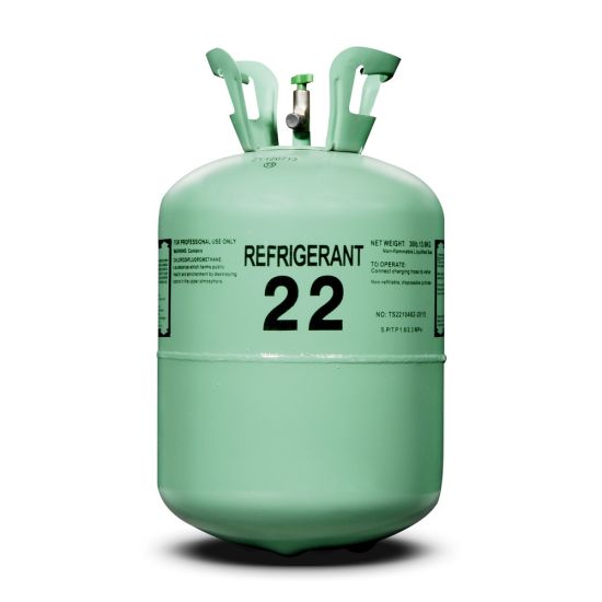 15 ans d'exportation 13.6kg/30lb Cylindre de gaz réfrigérant R22