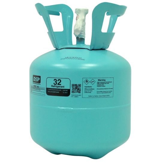 99,9 % de pureté 10kg/30lbs Cylindre jetable Fréon R32 Gaz réfrigérant R32