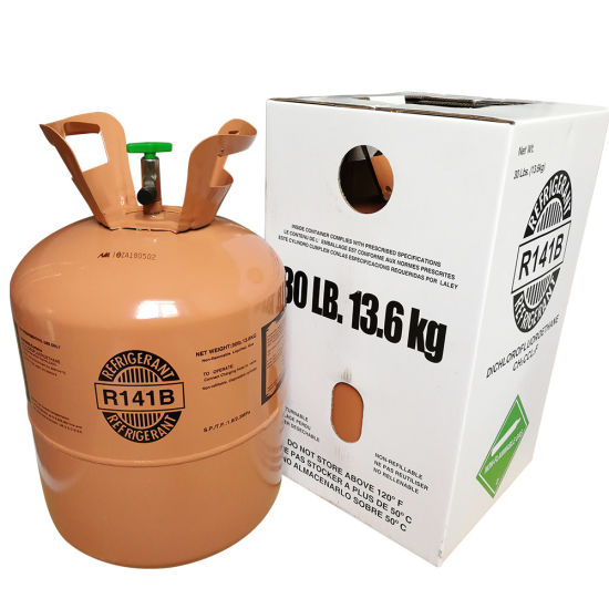 Cylindre de haute pureté 13,6 kg Vente d'usine Gaz réfrigérant Hcfc R141b