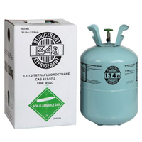 Cylindre jetable de 13,6 kg réfrigérant fréon gaz R 134 a