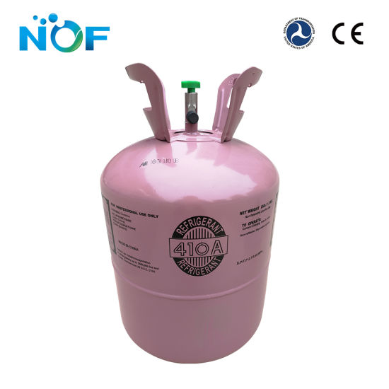 99,99% de gaz réfrigérant R410A (petite boîte / cylindre jetable / cylindre rechargeable)