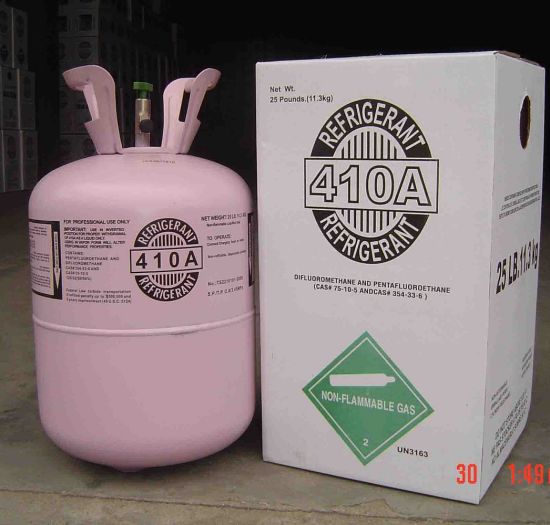 Mélanger le réfrigérant Fréon Hfc R410A dans un cylindre de réfrigérant de 11,3 kg
