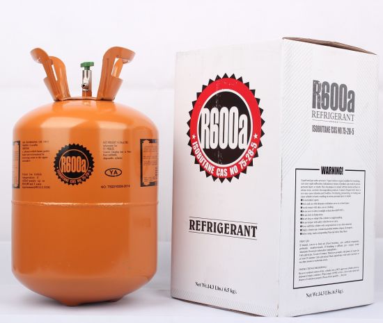 Isobutane R600A respectueux de l'environnement dans un cylindre jetable de 6,5 kg